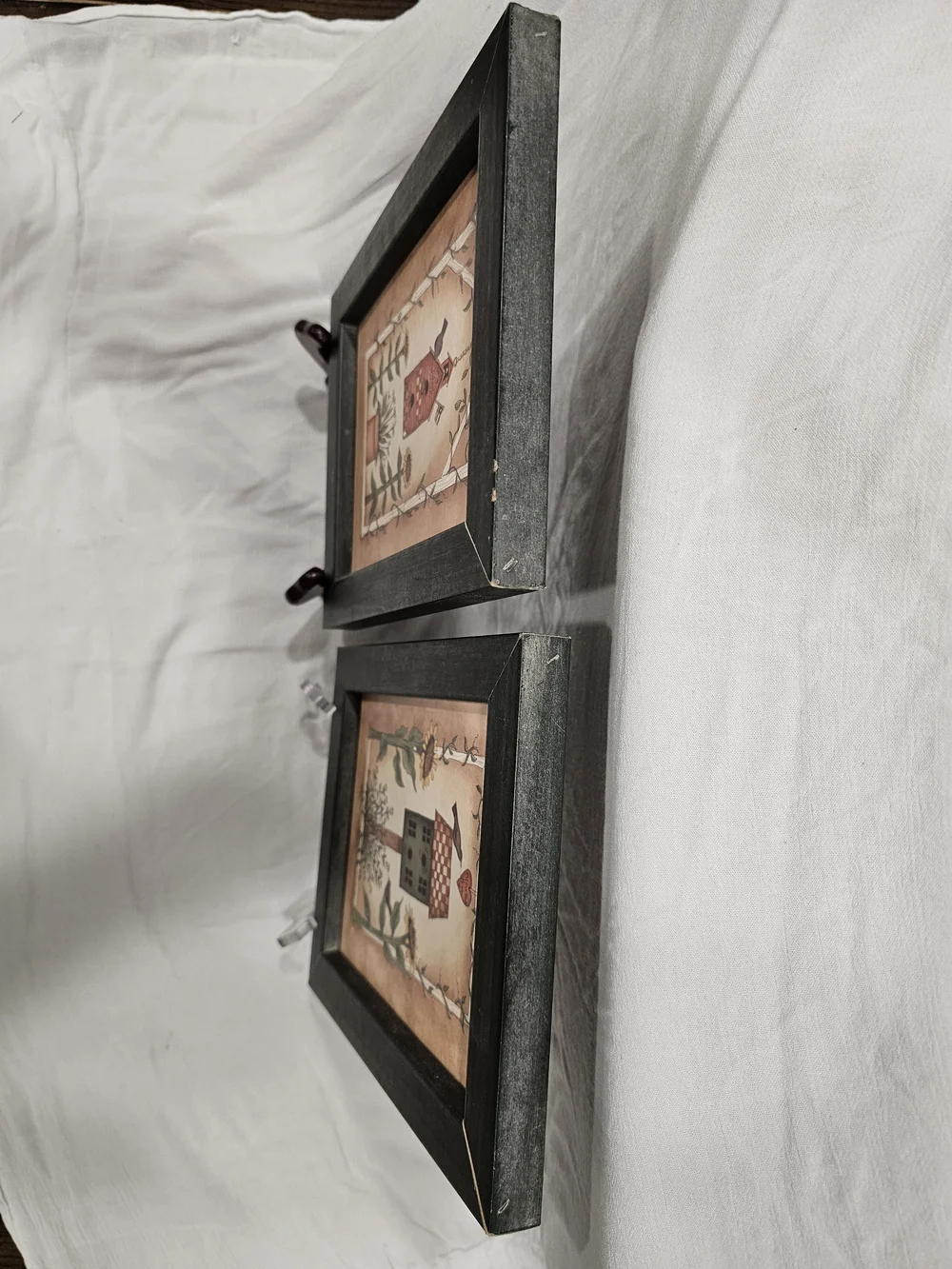 Linda Spivey Birdhouse Series Framed Art Prints Set of 3 Primitive Country